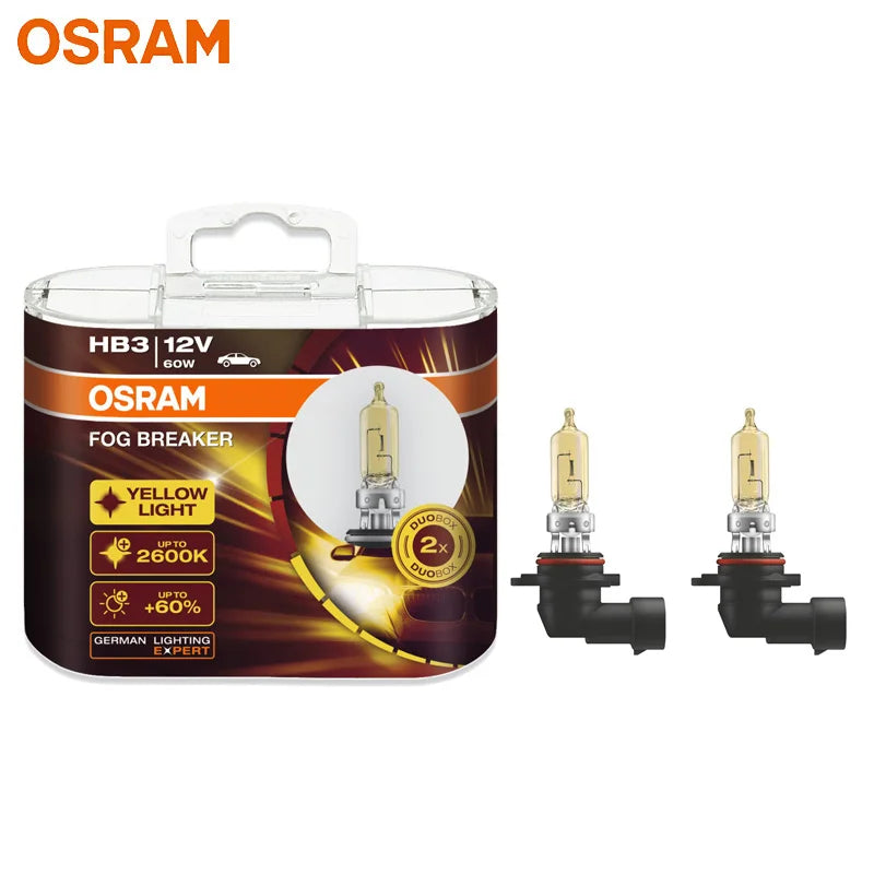 OSRAM Interruttore fendinebbia 2600K H1 H3 H4 H7 H8 H11 H16 9005 9006 Lampadine 12V Lampade alogene per auto più luminose 2 pezzi