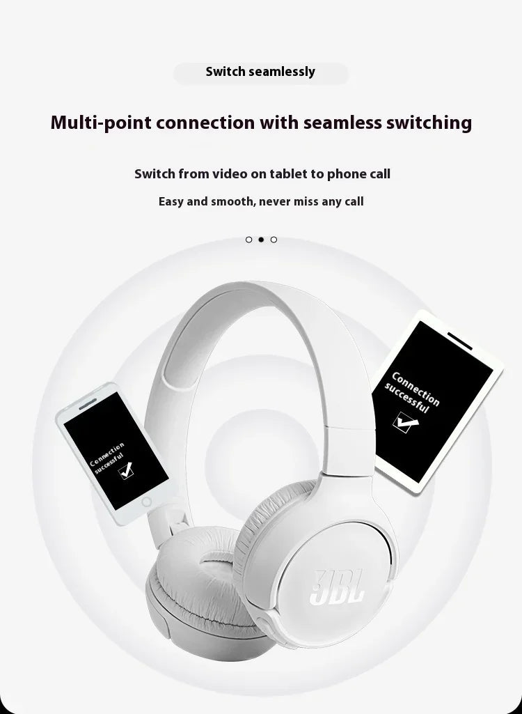 Cuffie Bluetooth Wireless Over-Ear JBL TUNE510BT - Cuffie con Cancellazione del Rumore e Sub-Bassi per Musica, Gaming e Sport, Adatte a Tutti gli Usi