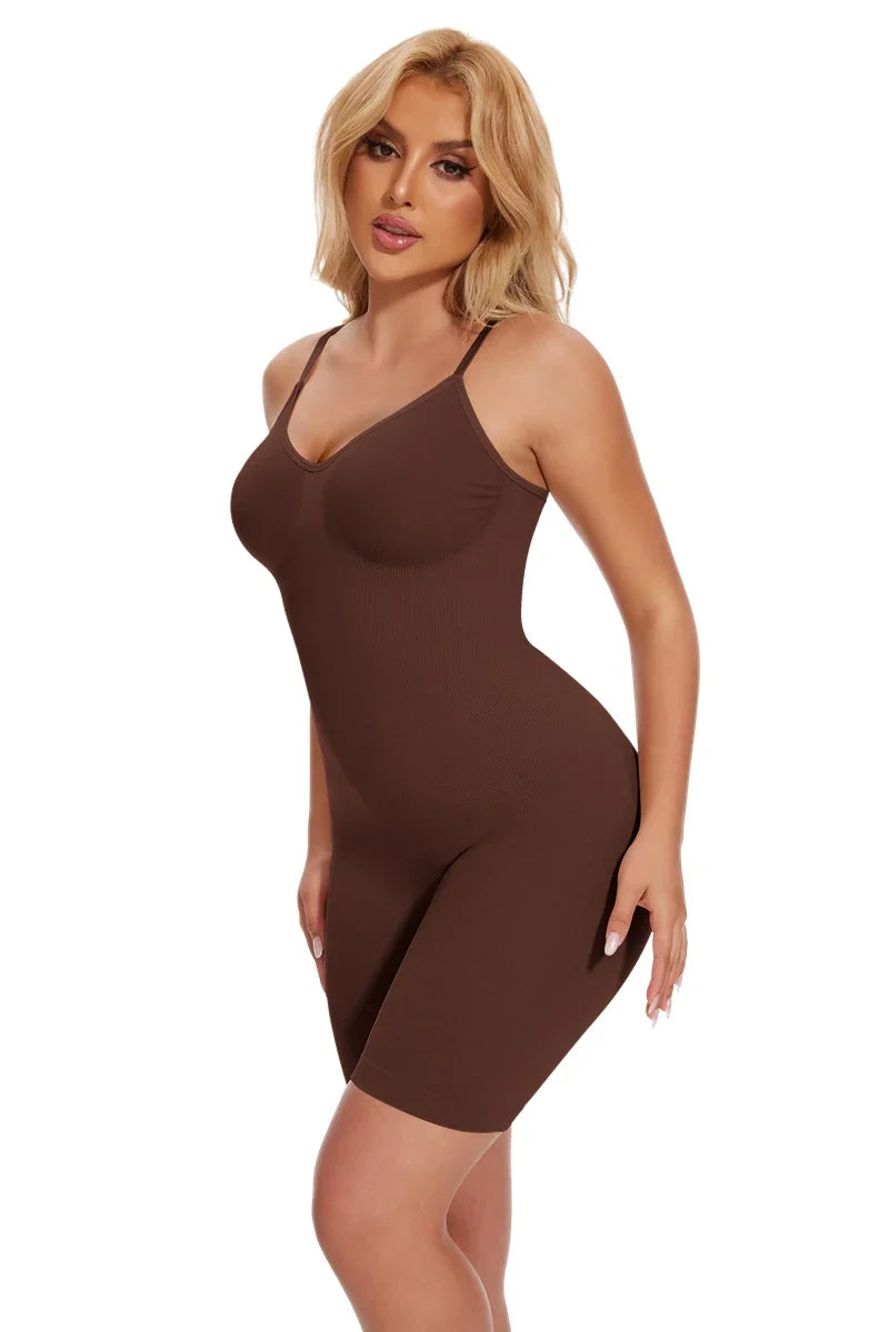 Nuovo Body Shapewear Donna Canotta Controllo della pancia Shaper completo del corpo Pantaloncini anti sfregamento Dimagrante Vita Trainer Butt Lifter