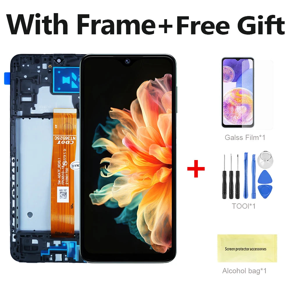 6.5 ''Per Samsung Galaxy A04S Display LCD Touch Screen Digitizer Per Samsung A047F, A047F/DS, display LCD Con Sostituzione del Telaio
