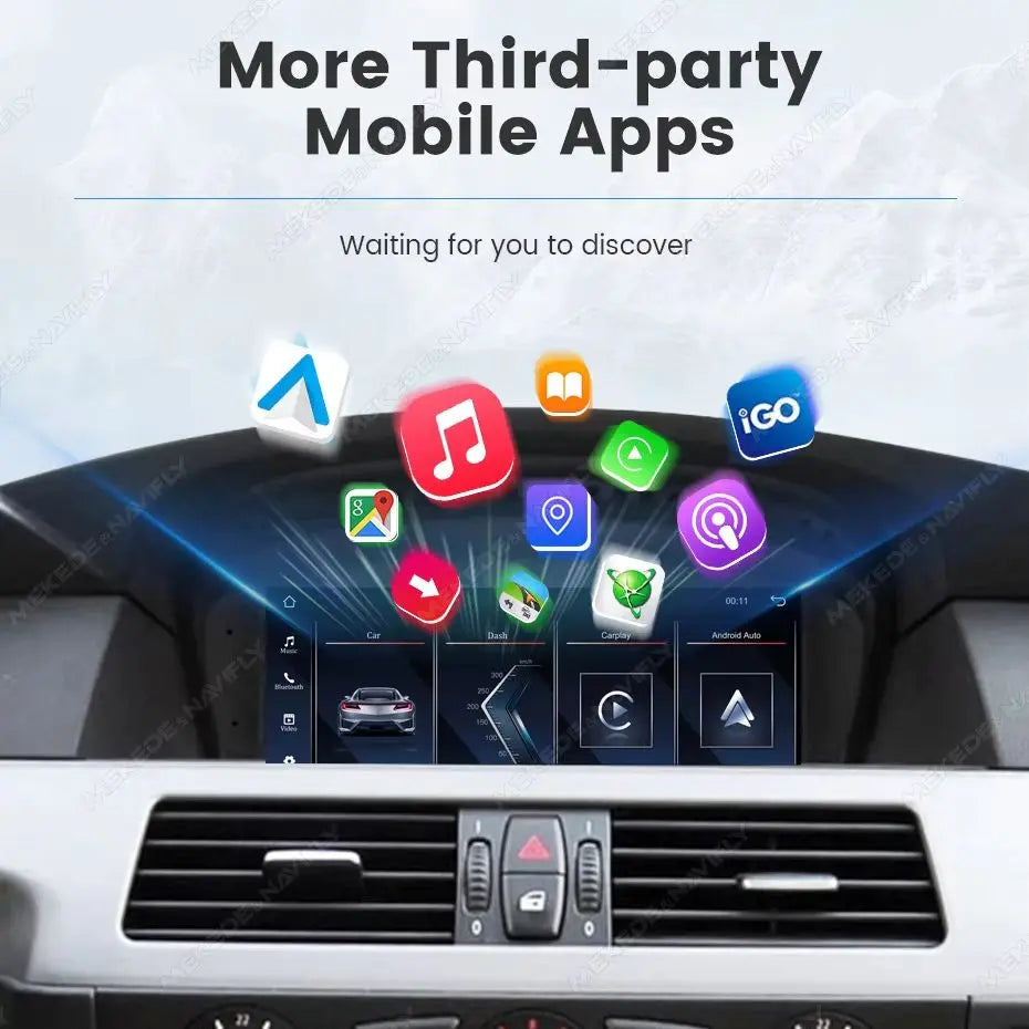 MEKEDE 8.8/9.3" Linux QLED 1920x720 HD Touchscreen Compatibile OEM Wireless CarPlay Android Auto Mirroring WiFi BT Aggiornamento OTA Per BMW E60 E61 E63 E64 E90 E91 E92 E93