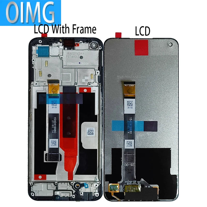 Per Realme Narzo 30 5G RMX3242 Display LCD originale Touch Screen con telaio Digitizer Assembly Parti di ricambio