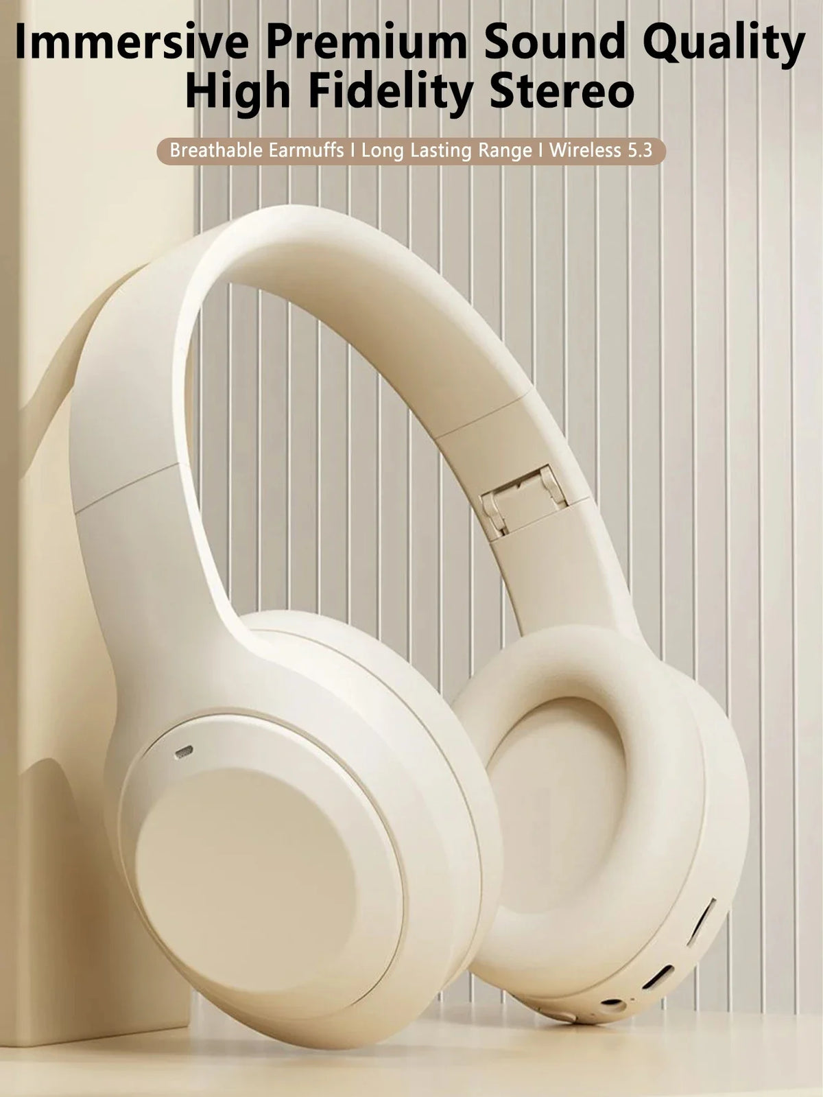 Auricolari Bluetooth wireless Lenovo Cuffie wireless pieghevoli per computer Cuffie da gioco con audio stereo Android e iOS