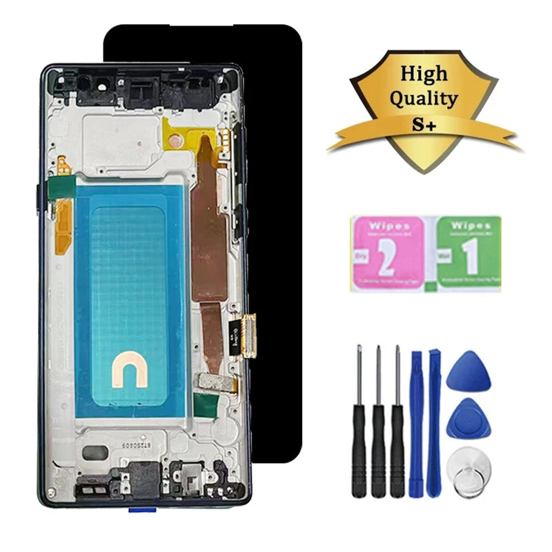 Nuovo LCD per Samsung Note9, Display Touch Screen Digitizer Assembly per Samsung Note 9 N960F N960U N9600 con Cornice LCD