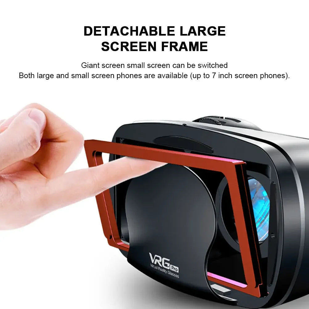 VRG Pro Realtà Virtuale Occhiali VR Dispositivi per cuffie Viar 3D Occhiali per casco Lenti Smart per Smartphone Cellulare Set di giochi per dispositivi mobili