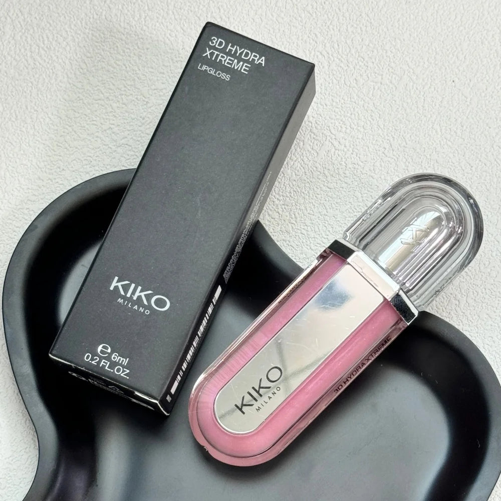 Kiko Milano Lucidalabbra 3D Hydra, smalto labbra idratante, effetto specchio con glitter, volumizzante, non appiccicoso, impermeabile, trucco labbra naturale