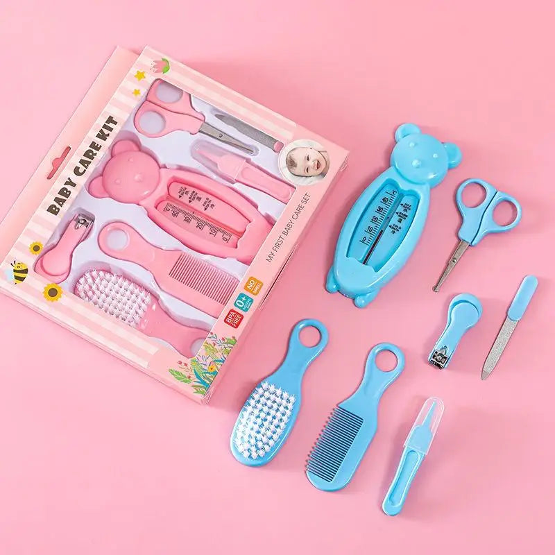 Set di 13 Pezzi per la Cura del Bambino, Kit Portatile per Toelettatura e Cura delle Unghie