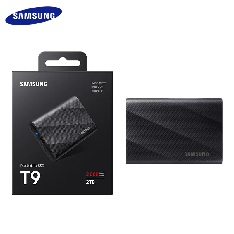 SAMSUNG PSSD T9 USB 3.2 Gen2x2 20Gbps disco rigido portatile 1TB 2TB Type-C disco rigido esterno per iPhone 15 SSD unità a stato solido