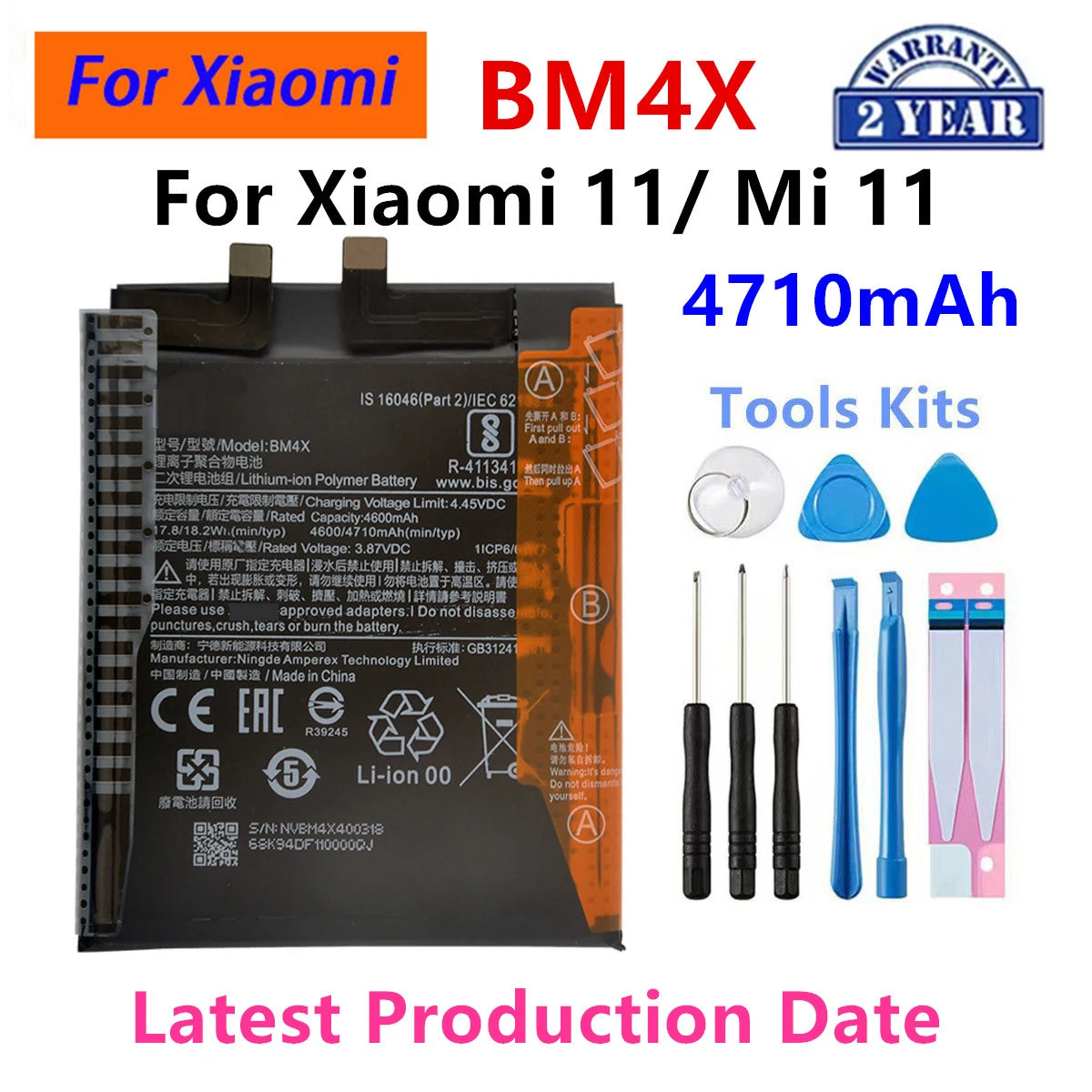Batteria BP42 BN62 BM4X BN59 BN5A per Xiaomi POCO Mi 3 pro Xiaomi 10/Mi 11 Lite 10S / Note 9 10 9T 4G Pro Note 10 10S.