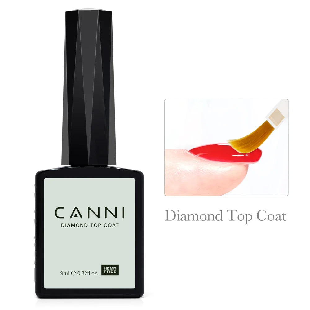 Smalto gel per unghie semipermanente senza CANNI Venalisa Hema da 9 ml Vernice gel colorata a copertura totale Diamante temperato superiore a lunga durata