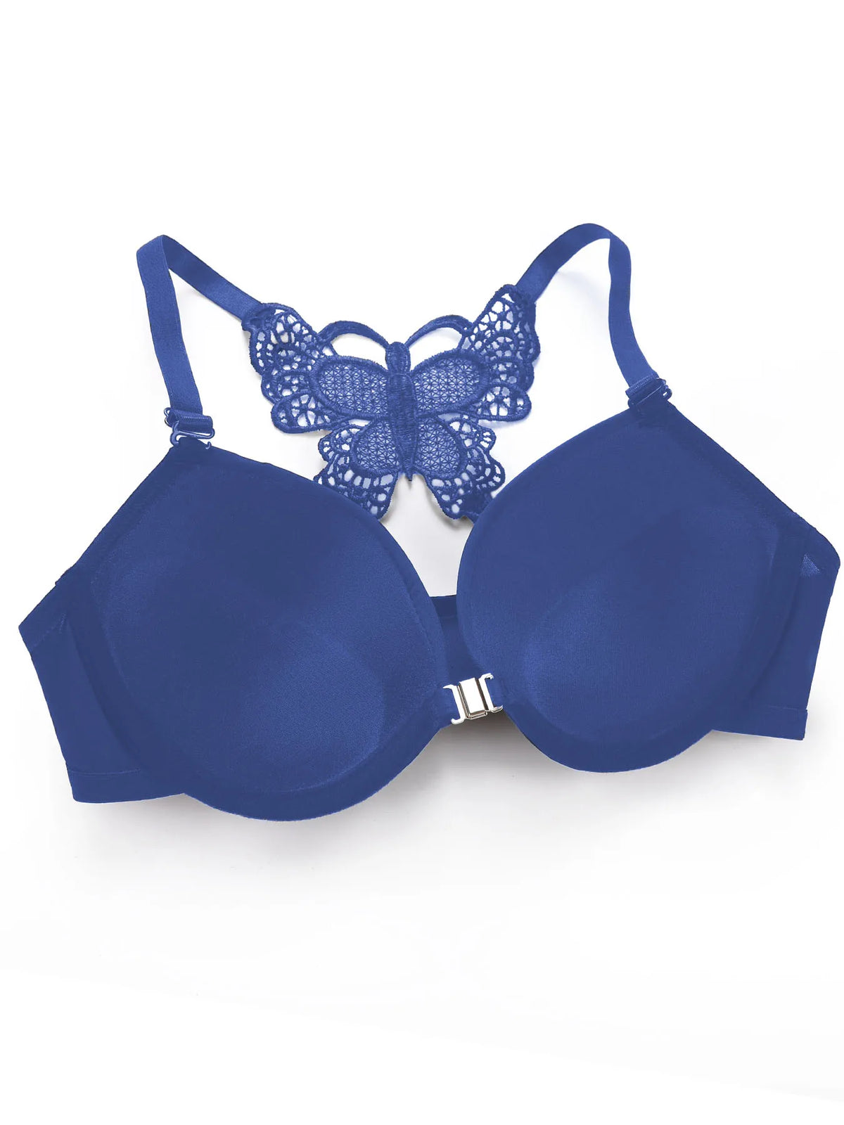 Set da 2 pezzi di vendita caldo di reggiseno rosso sexy con bottoni frontali bellissimo reggiseno moda farfalla posteriore push up set da donna A2120