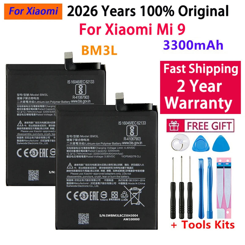Batteria BM58 originale al 100% per Xiaomi Mi 8 9 10 11 11i 11T Ultra SE Lite Mi A3 CC9 CC9e Poco F3 Redmi K40 Pro Mix 4 batterie 5G