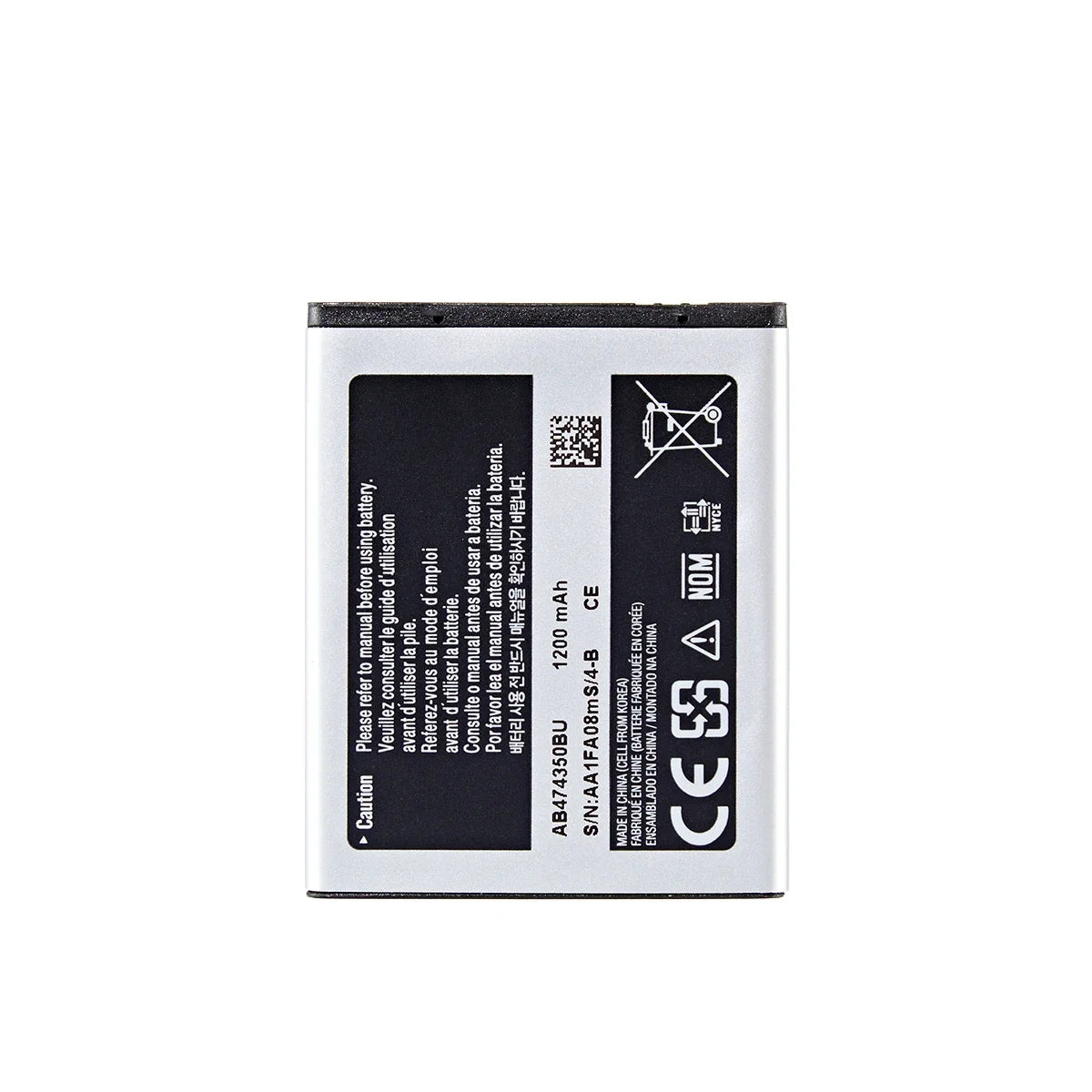 Nuovissima batteria AB474350BU AB474350BC 1200mAh per Samsung SGH-D780 SGH-D788 SGH-G810 SGH-G810C SGH-G818E SGH-i550