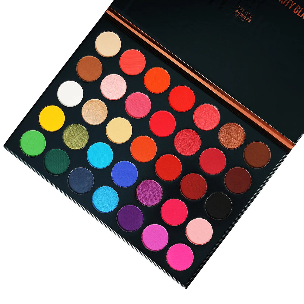 Beauty Glazed Eyeshadow Palette 35 colori Matte Shimmer Set trucco naturale con glitter smokey per tutti i tipi di pelle
