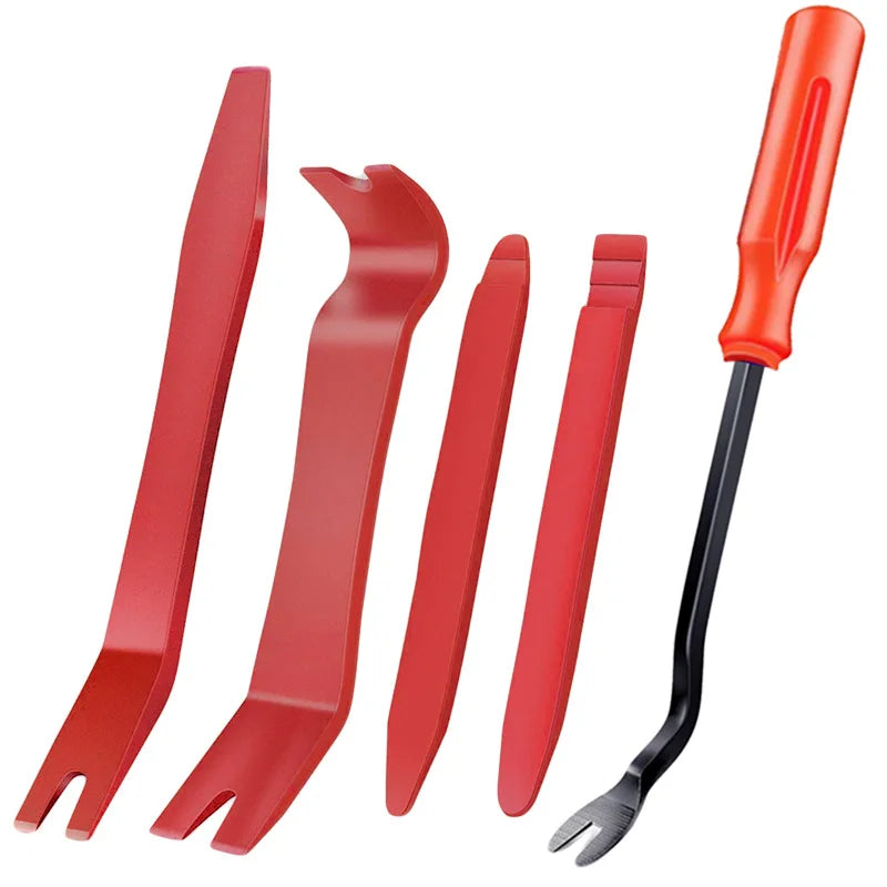 Kit di attrezzi per smontaggio auto iLMH, kit in plastica per rimozione pannelli, clip, finiture, radio, cruscotto, audio, attrezzi per installazione e riparazione