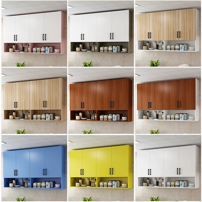 Armadietto da cucina pensile Armadietto da parete Armadietto portaoggetti Appeso a parete Balcone Camera da letto Bagno