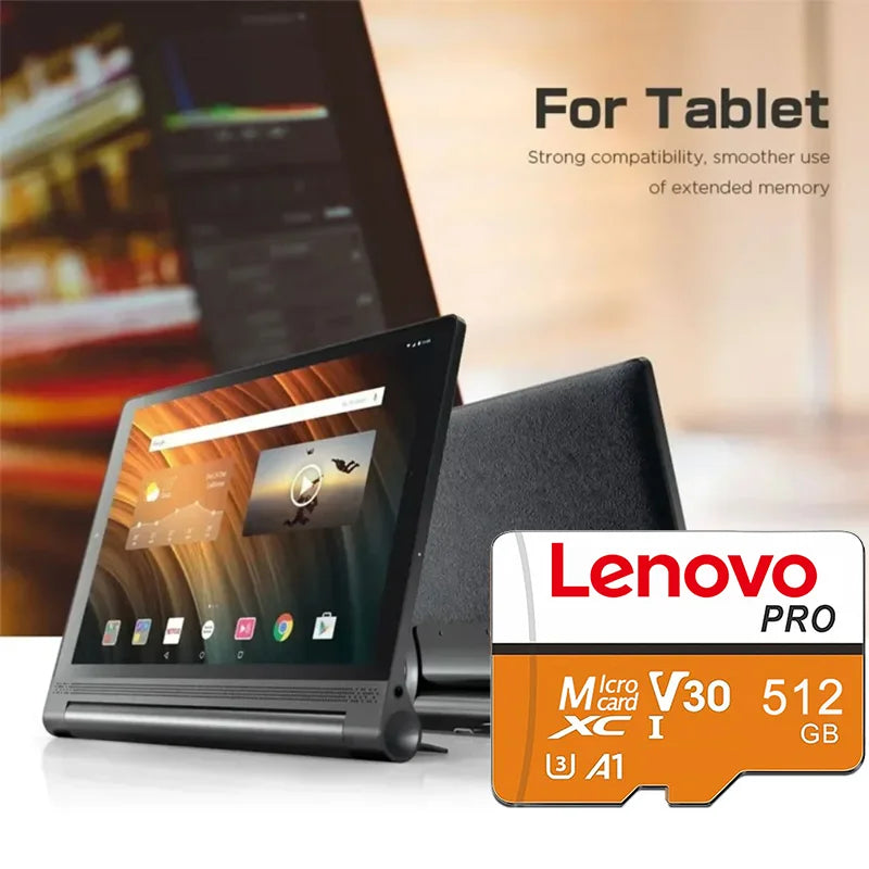 Scheda Micro TF SD Lenovo ad Alta Velocità 512GB 1024G 256GB Classe 10 U3 V30 per DJI Insta360, Registratore di Guida, Memoria Impermeabile