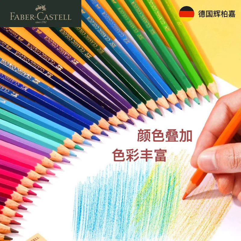 12 pezzi/scatola Faber Castell Matita colorata oleosa Disegno Schizzo Matita Materiale scolastico per materiale artistico per studenti