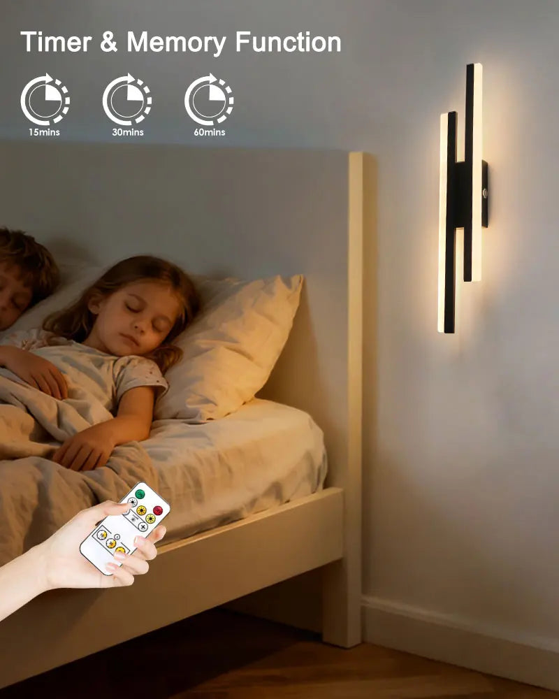 Lampade da Parete a Batteria da 5200mAh, Senza Fili, Ricaricabili, LED per Quadri, Interruttore Touch, Dimmerabili, 3CCT, USB, Telecomando
