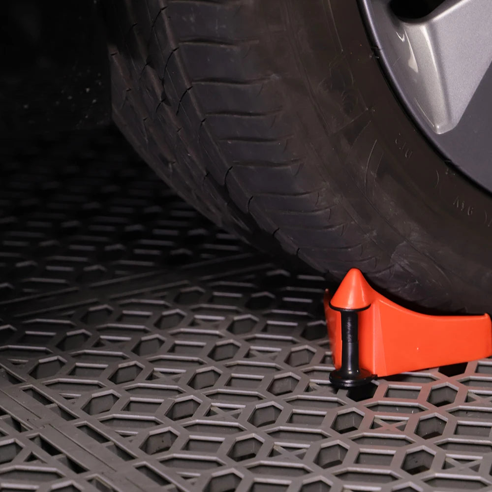 SPTA Set da 4 Guide per Tubi Auto, Cunei Antiscivolo per Pneumatici, Strumenti Anti-schiacciamento per Ruote