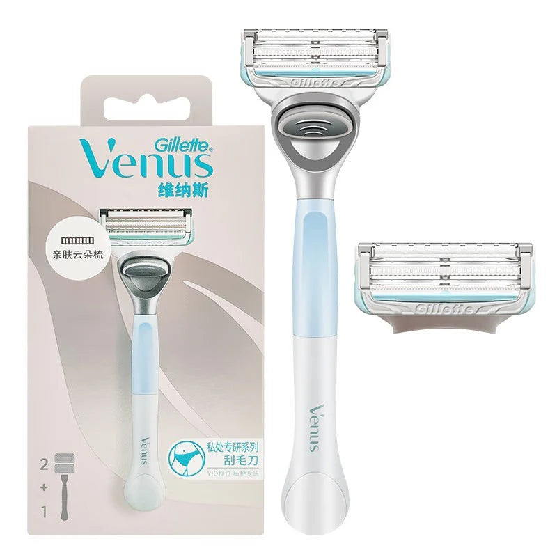 Gillette Venus Rasoio per toelettatura intima per donne Peli e pelle pubbliche con depilazione con barra di irritazione brevettata