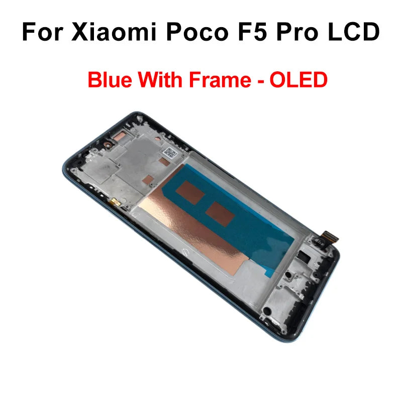 AAA-- Schermo LCD con tecnologia OLED per Xiaomi Poco F5 Pro, display e digitalizzatore touch screen 23049PCD8G, ricambi per Poco F5 LCD 23013PC75G.