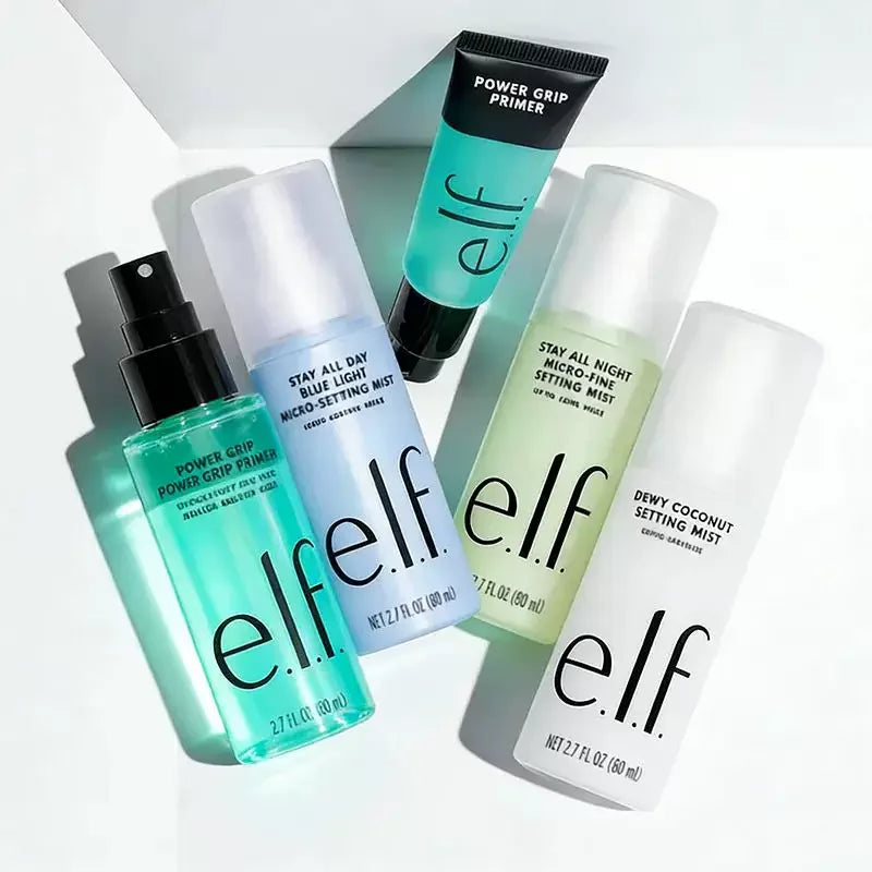 Essenza Primer Multi-effetto Verde e Rosa Hot Elf, Gel Illuminante e Idratante, Spray Fissante, Fondotinta Liquido, Cosmetici