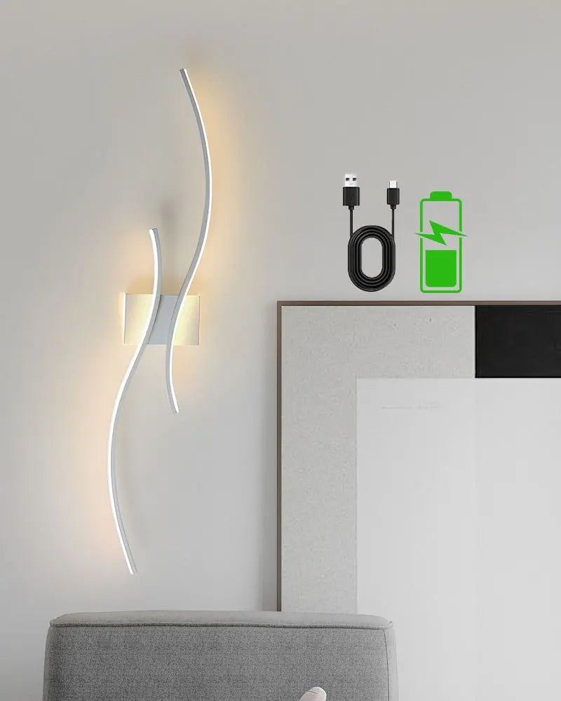 Lampade da parete a LED con batteria ricaricabile senza fili Sconce da parete per camera da letto Luci da parete dimmerabili touch 3CCT con corridoio telecomandato