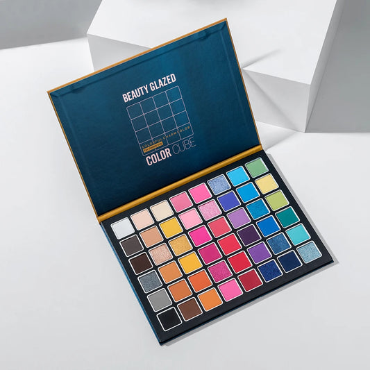 Piatto ombretto per trucco scenico, europeo e americano, eccitato, 48 colori