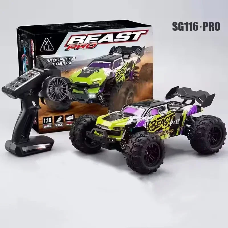 SG116 PRO, auto radiocomandata in scala 1/16, velocità massima 40 km/h, trazione integrale, fuoristrada, monster truck radiocomandato, veicolo da corsa 2.4G, giocattolo, regalo di compleanno per bambini, ragazzi e adulti.