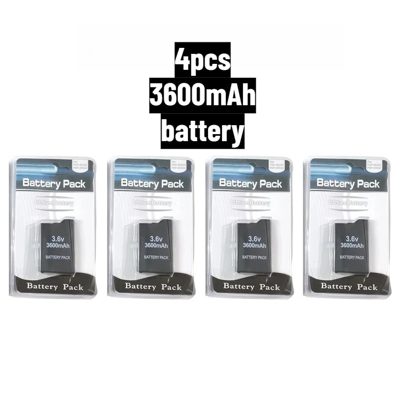 Batteria di Ricambio al Litio 3600/2400mAh per Console di Gioco Portatile PSP2000, Compatibile con PS Lite PSP-2PSP-3004