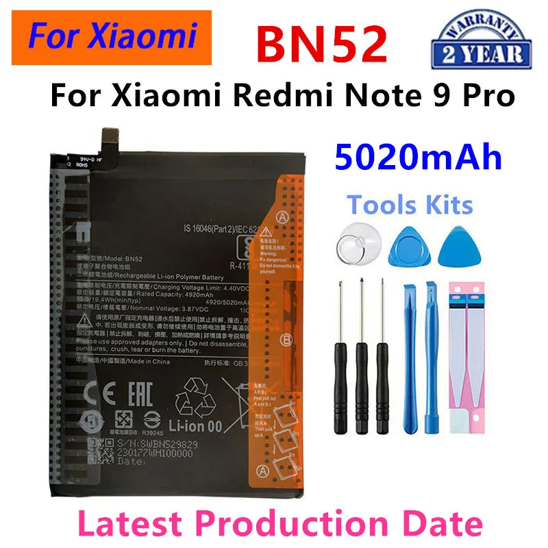 Batterie BN5F BN46 BN5H BN5D BN5L BN5X BN70 per Xiaomi Redmi 7/15/15C/Redmi 14C/12C/10C Note11E/Note 11S/Note 9 Pro