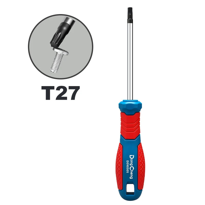 Set di Cacciaviti Torx T8 T10 T15 T20 T25 T27 T30 T40 in Cromo Vanadio con Punta Magnetica Antiruggine, Manico in TPR, Alta Coppia, Utensile a Stella