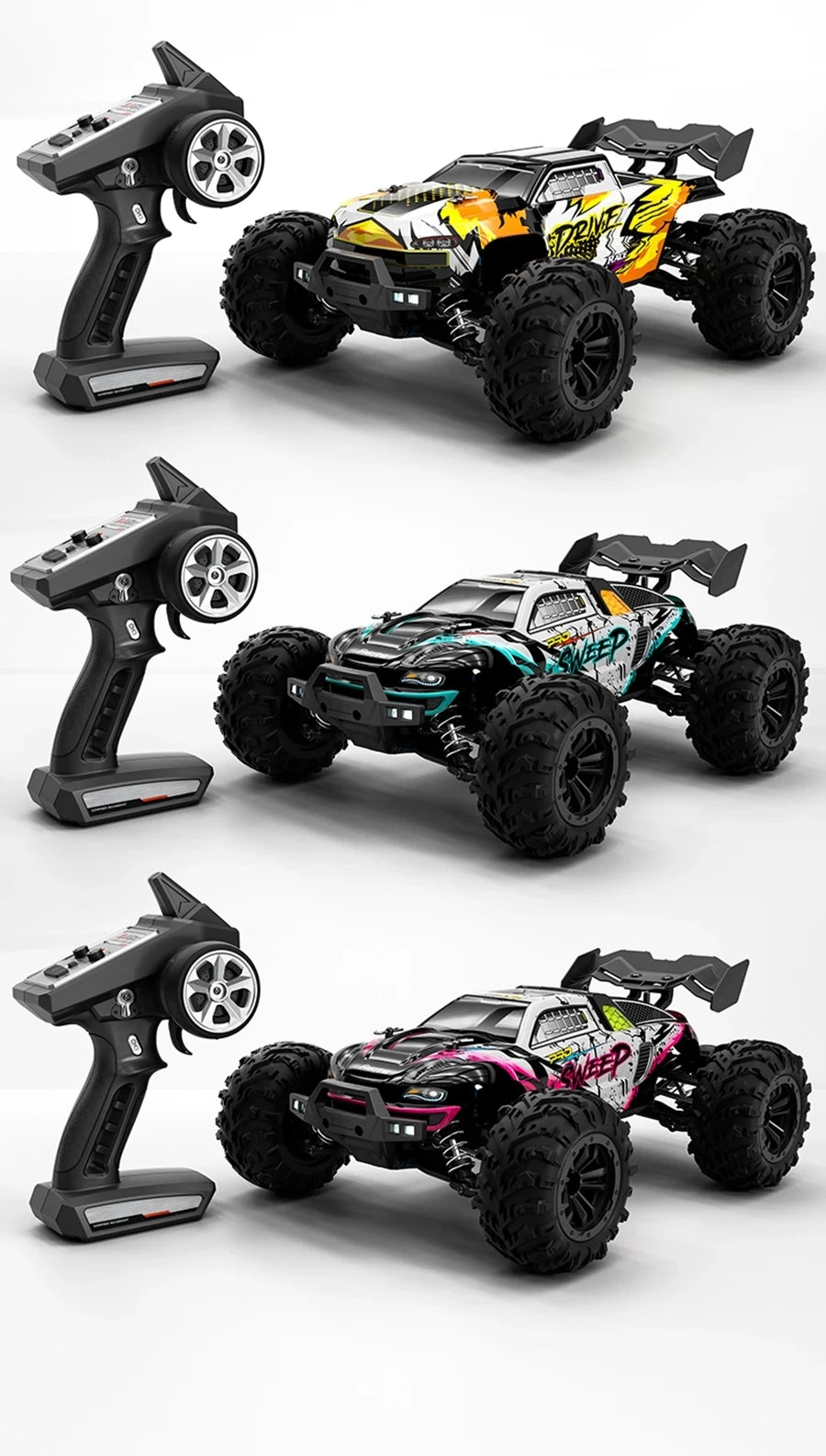 Auto radiocomandata Oike 4WD, fuoristrada 4x4, buggy ad alta velocità, camion super brushless, 50 o 80 km/h, auto da corsa con drift veloce, giocattolo, regalo