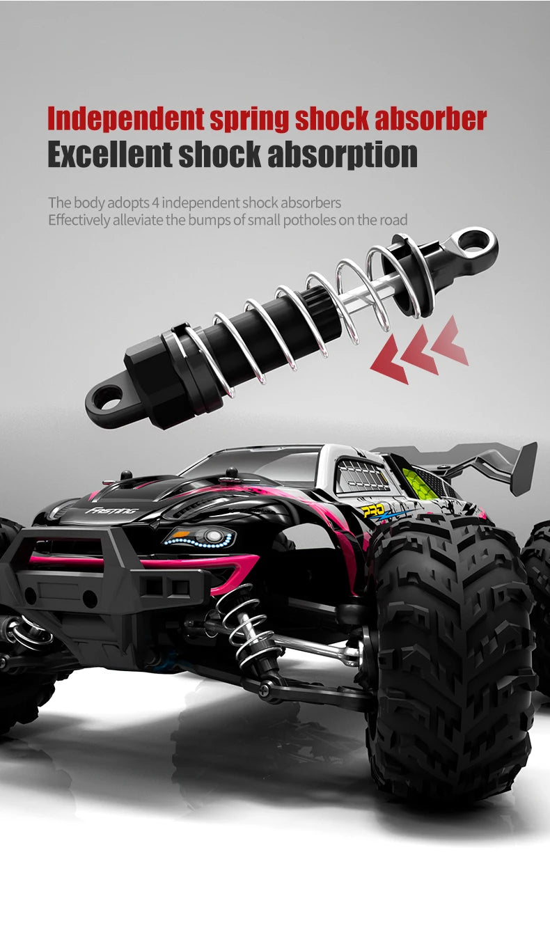 ZWN 1:16 70KM/H o 50KM/H Auto RC 4WD con LED, Auto Telecomandate ad Alta Velocità, Monster Truck da Drift per Bambini Vs Wltoys 144001 Giocattoli