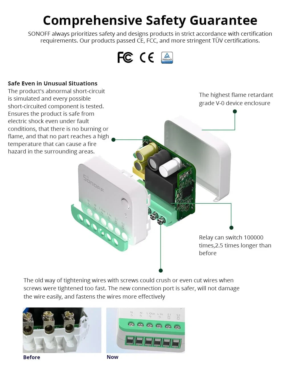 SONOFF MINIR4M Matter SONOFF MINI R4 Matter Sonoff Mini R4 Extreme Wifi Smart Switch Matter Relè con App EWeLink Homekit