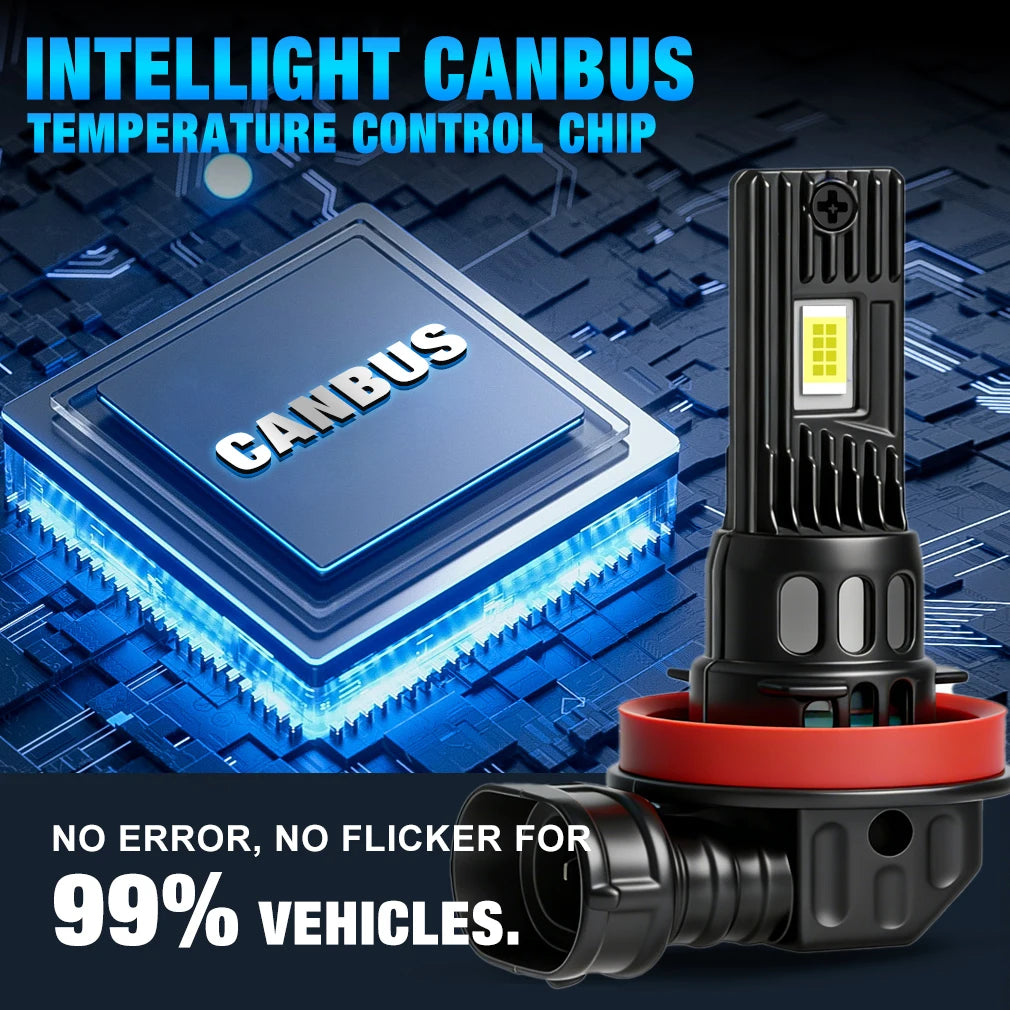 Fari LED XSTORM H11 9005 Canbus 40000LM 150W, Lampadine per Auto H11, Luci LED per Auto HB3, Fari Fendinebbia 6000k 12V