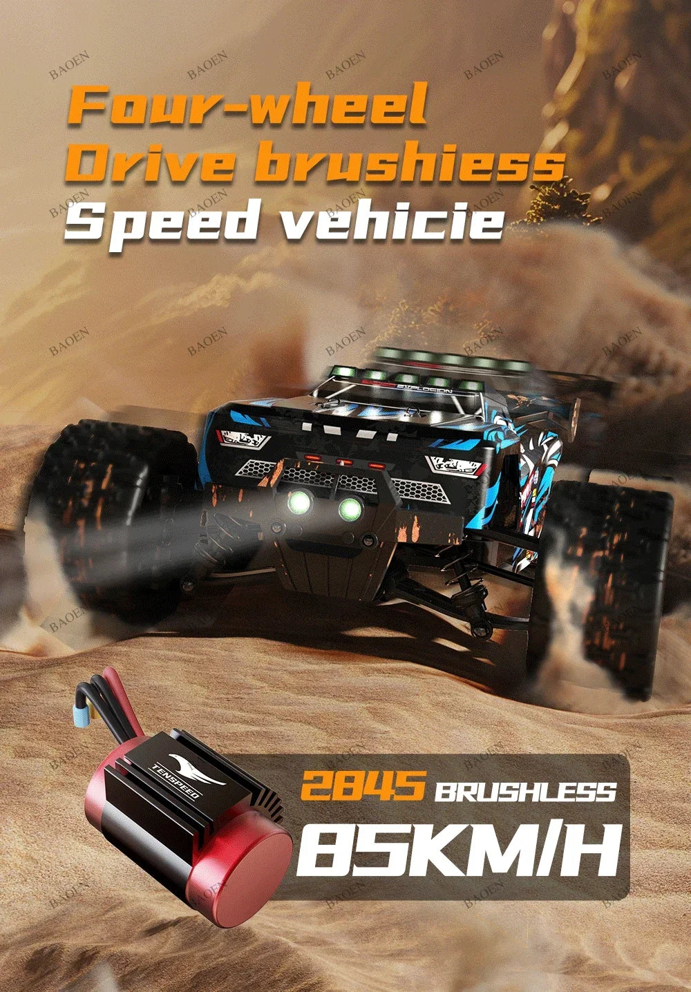 SCY9522PRO Auto RC ad alta velocità 85 km/h, brushless, 4WD, da fuoristrada e drift, telecomandata, 1:16, auto da corsa professionale SCY9522 50 km/h