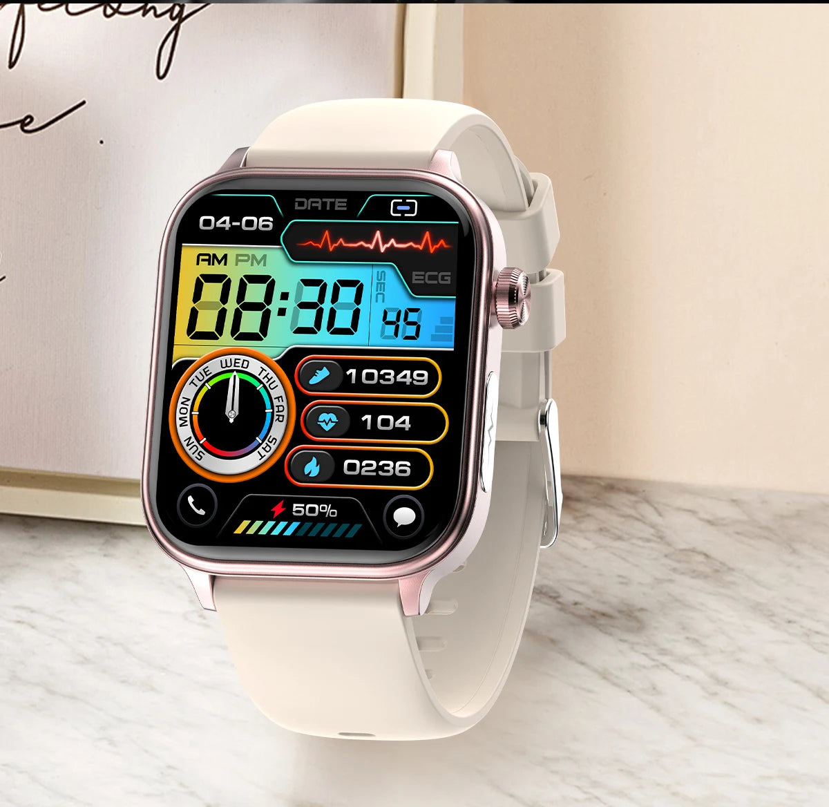 2025 Nuovo AI Diagnosi Lipidi nel sangue Acido urico Test di composizione corporea Smart Watch per uomo ECG + PPG Chiamata Bluetooth Salute Smartwatch