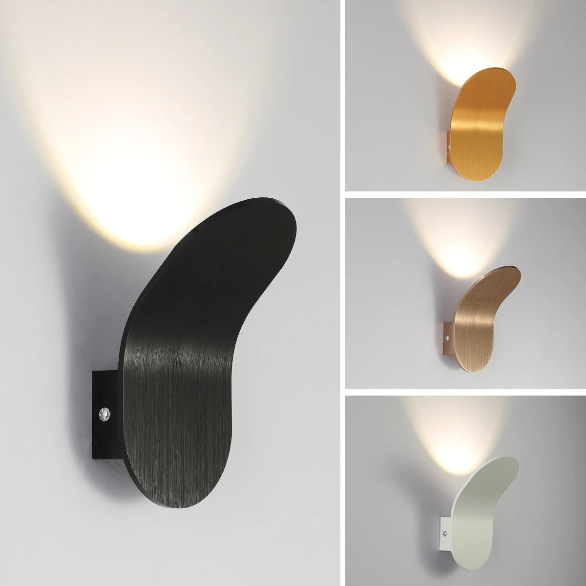 Lampade da Parete LED Moderne, Illuminazione per TV, Comodino 5W AC85-265V, Luci da Parete Nordiche per Soggiorno, Corridoio, Balcone, Decorazione