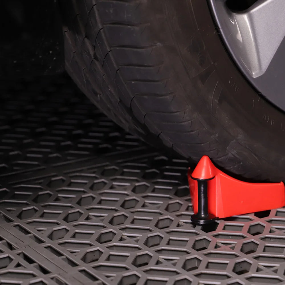 SPTA Set da 4 Guide per Tubi Auto, Cunei Antiscivolo per Pneumatici, Strumenti Anti-schiacciamento per Ruote