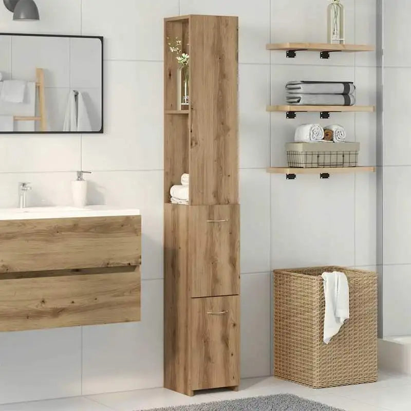 Mobile da bagno Artisan Oak, 25x25x170 cm, Legno