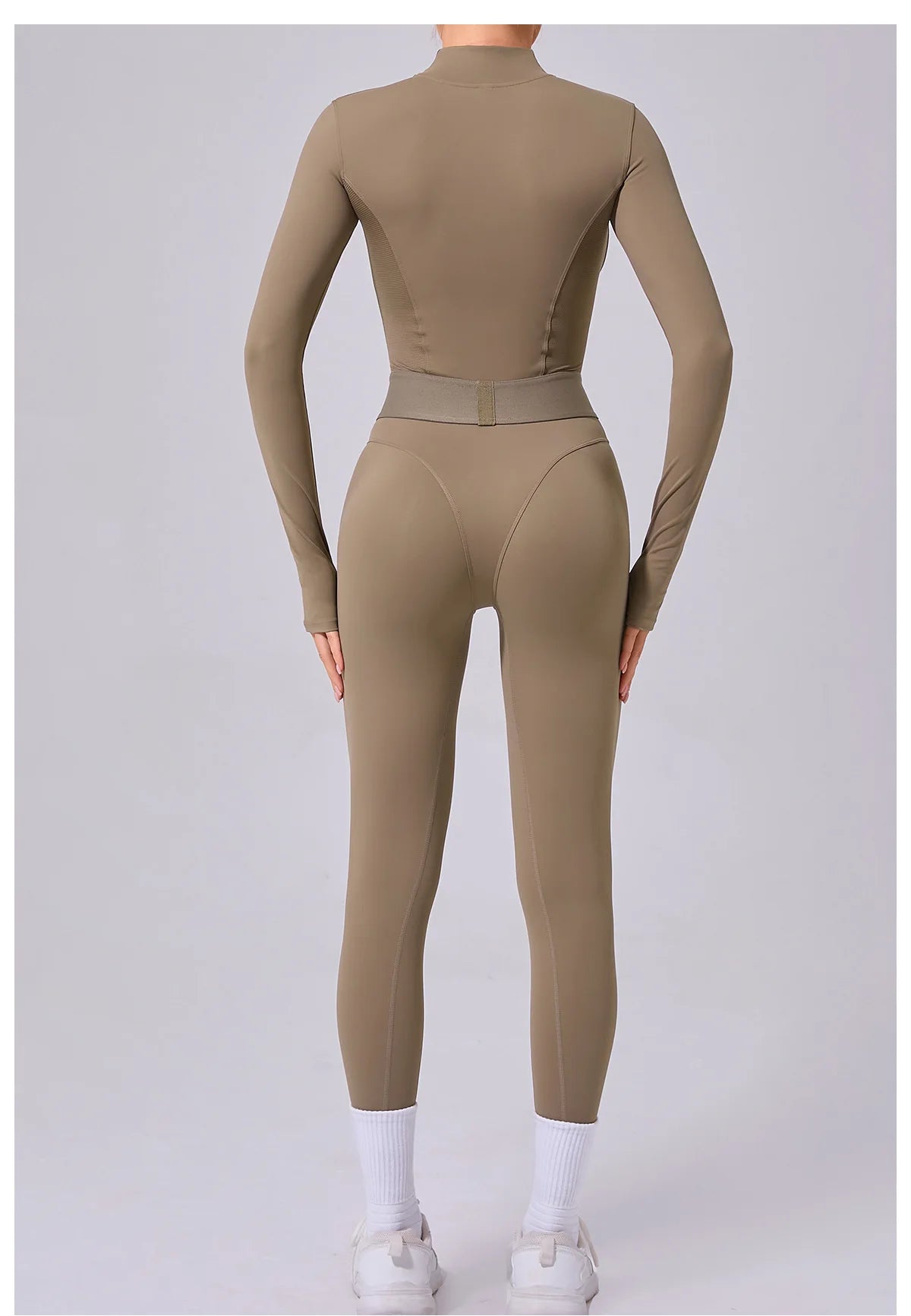 Tuta da donna Set da yoga Tuta intera Pagliaccetti femminili Abbigliamento da yoga ad asciugatura rapida Tute da allenamento Tuta sportiva a maniche lunghe