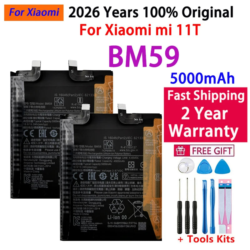 Batteria BM58 originale al 100% per Xiaomi Mi 8 9 10 11 11i 11T Ultra SE Lite Mi A3 CC9 CC9e Poco F3 Redmi K40 Pro Mix 4 batterie 5G
