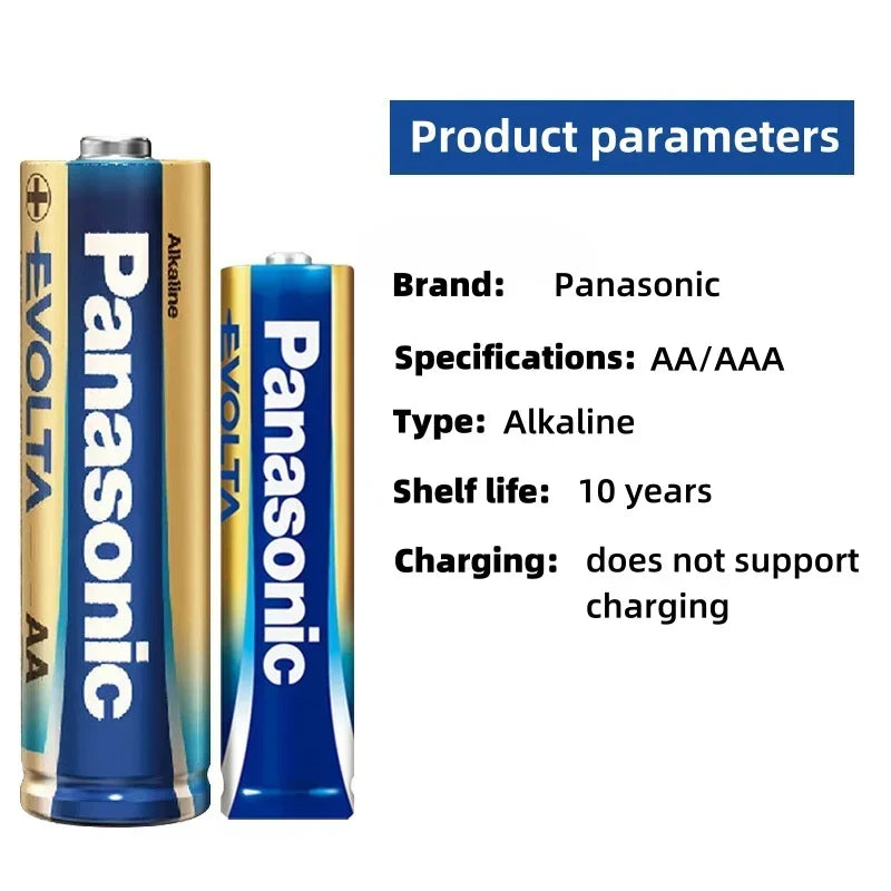 Panasonic 1.5V AAA # Batteria Alcalina a Lunga Durata per Serrature Intelligenti, Telecomandi TV e Condizionatori d'Aria, 4‑96 Pezzi