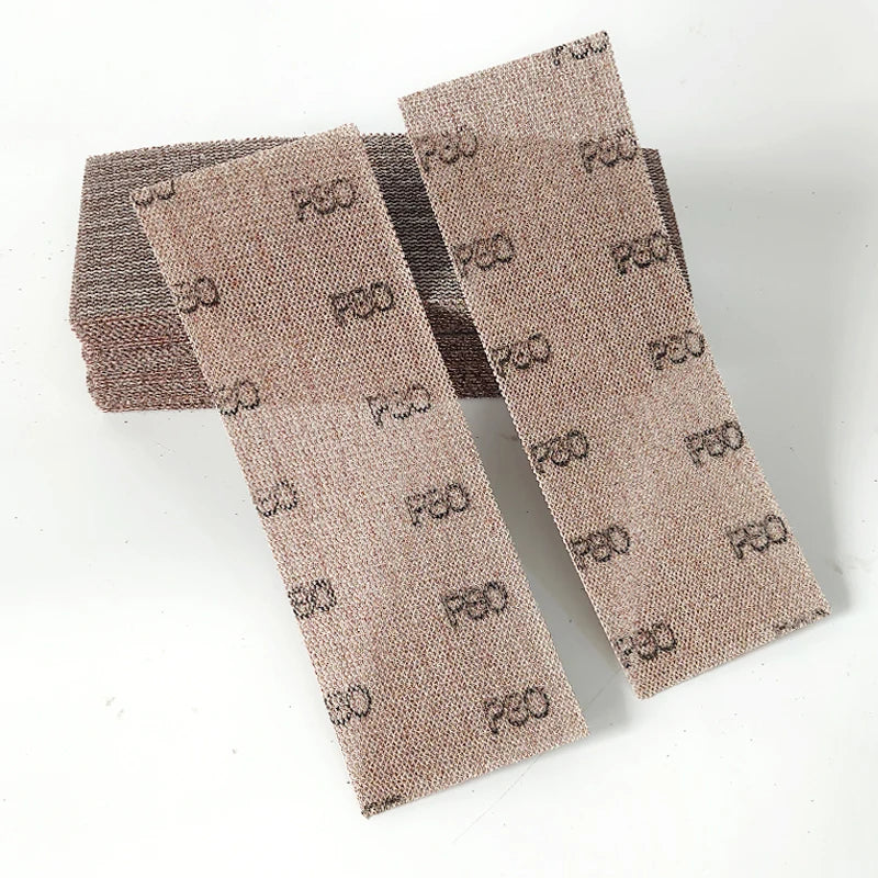 Foglio abrasivo a rete rettangolare autoadesivo 70x198mm per levigatura a secco, carta vetrata per stucco automobilistico, compatibile con Mirka