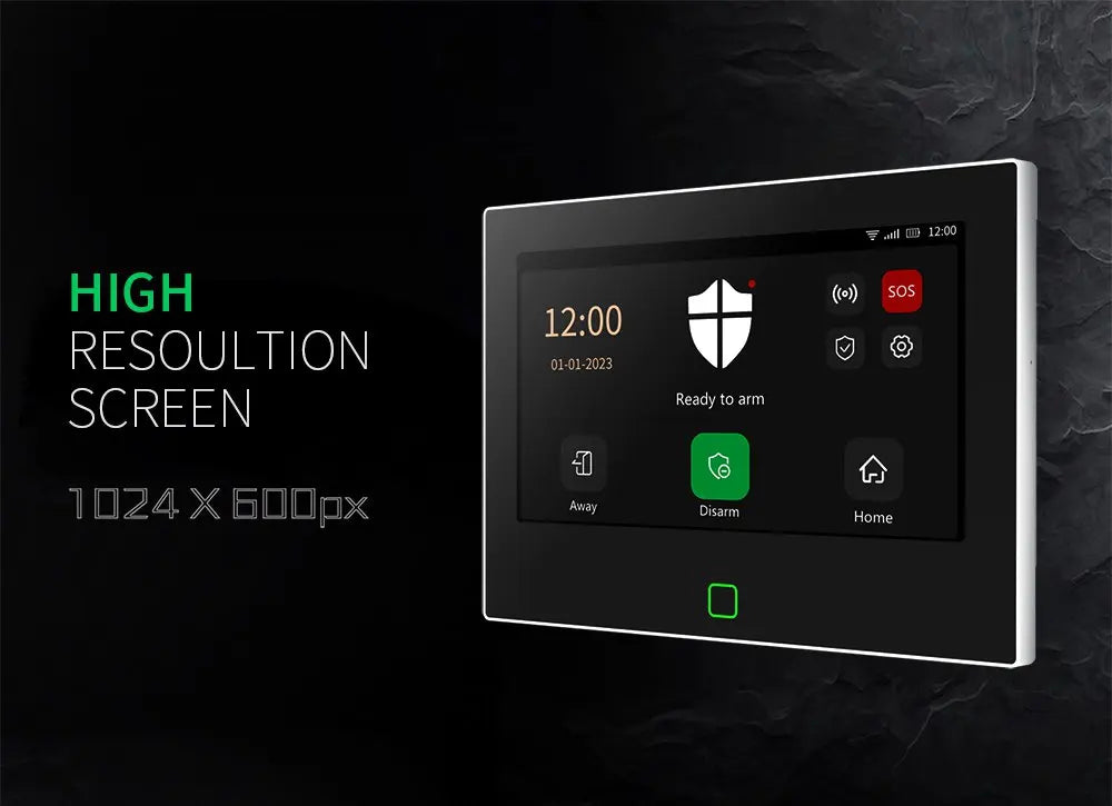 Kit di Allarme Antifurto Staniot 7 Pollici LoRa WiFi 4G Tuya Smart Home, Sistema di Sicurezza Domestica 5000mAh Compatibile con Alexa
