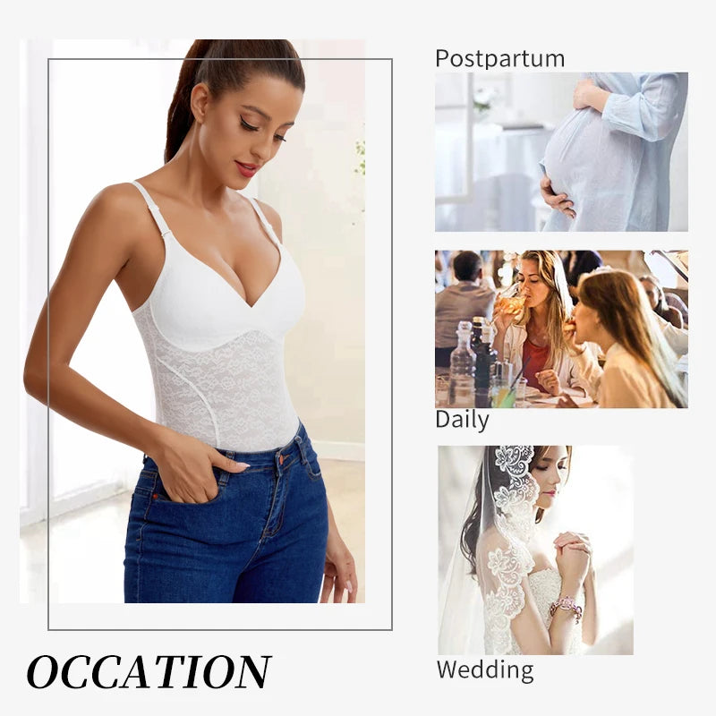 3 in 1 Perizoma in pizzo Body Donna Shapewear Nuovo Shaper completo del corpo Vita sottile Controllo della pancia Biancheria intima Pancia piatta Liscia Faja