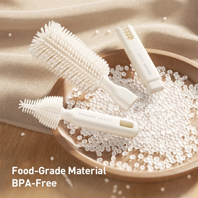 Set di 10 spazzole per la pulizia delle bottiglie, con spazzola in silicone per bottiglie, spazzola per la pulizia dei tettarelle e scolapiatti per bottiglie, ideale per la casa e i viaggi.