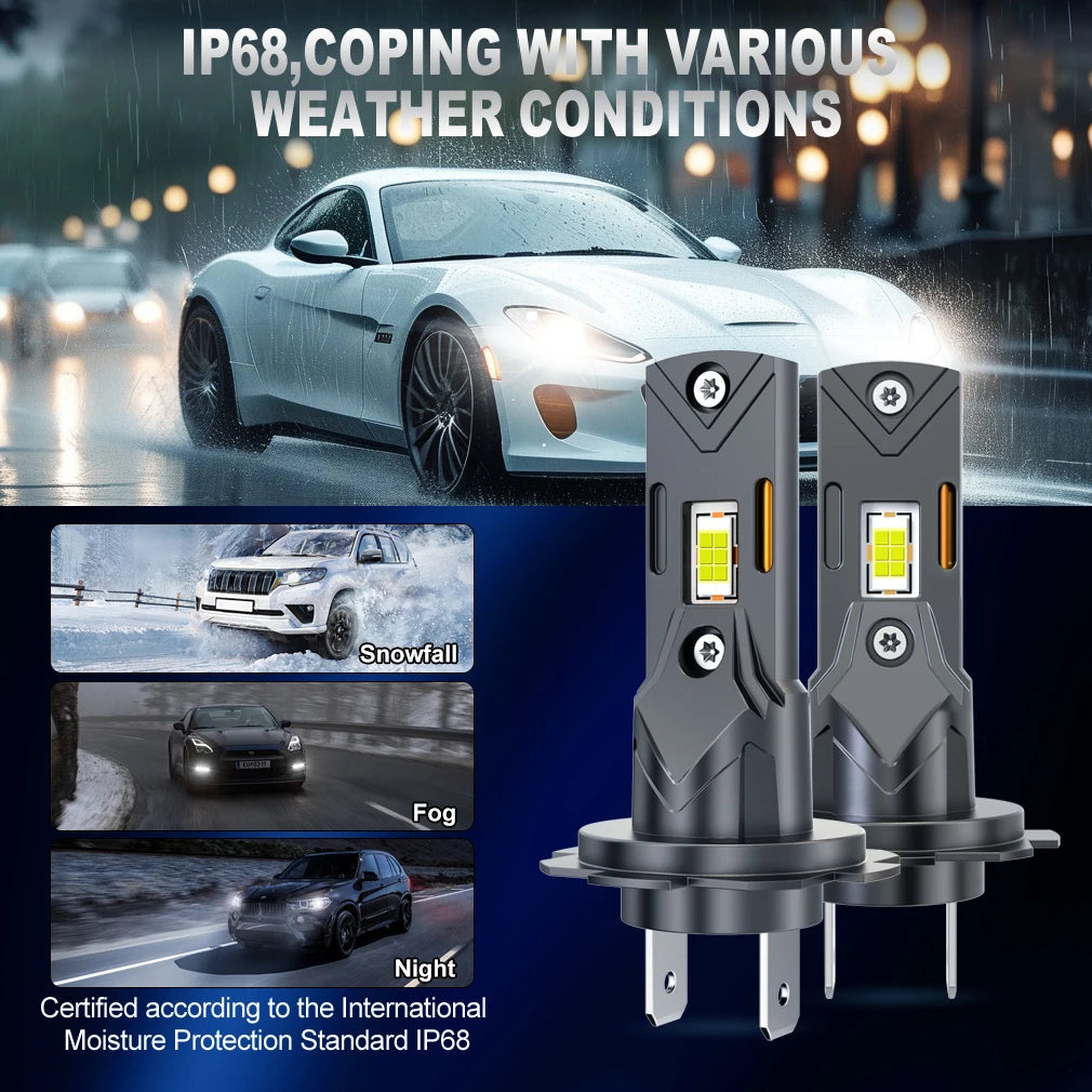 XSTORM H7 Lampadine a LED 25000LM 70W H4 Faro a LED Canbus NO Errore Auto Turbo Luce Fendinebbia Plug Play 6500K 12V 24V